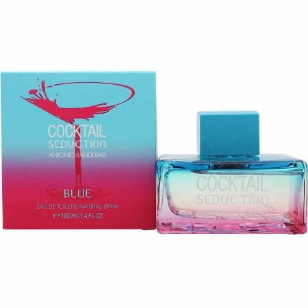 Antonio Banderas Cocktail Seduction Blue Eau De Toilette 100ml Spray 1 Antonio Banderas Cocktail Seduction Blue Eau De Toilette 100ml Spray