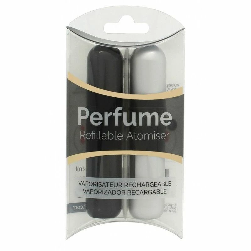 Pressit Flacone Spray Ricaricabile Duo Pack - Nero & Argentato 1 Pressit Flacone Spray Ricaricabile Duo Pack - Nero & Argentato