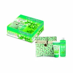 GEOMAR BIO CONFEZIONE POCHETTE 100% COTONE + ACQUA MICELLARE 200 ML + CREMA VISO IDRATANTE 75 ML